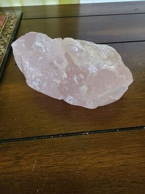 Raw Polished Rose Quartz Decorative Crystal - Soft Pink